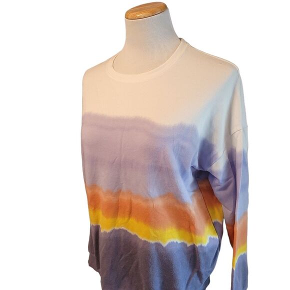 Athleta Balance Printed Sunshine Pullover Crew Neck Sweatshirt Size Small - Picture 5 of 12